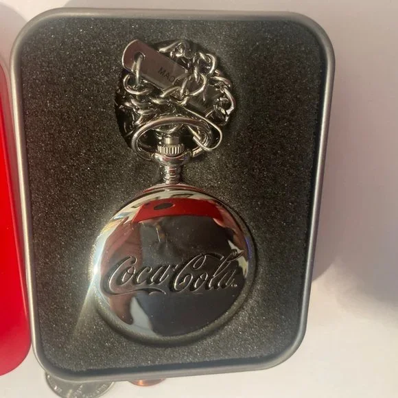 Accessories Metal Pocket Watch Coke Soda Pop Coca Cola Clock